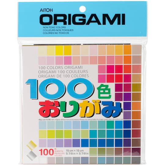 Aitoh 5.875&#x22; Assorted Origami Paper, 100 Sheets